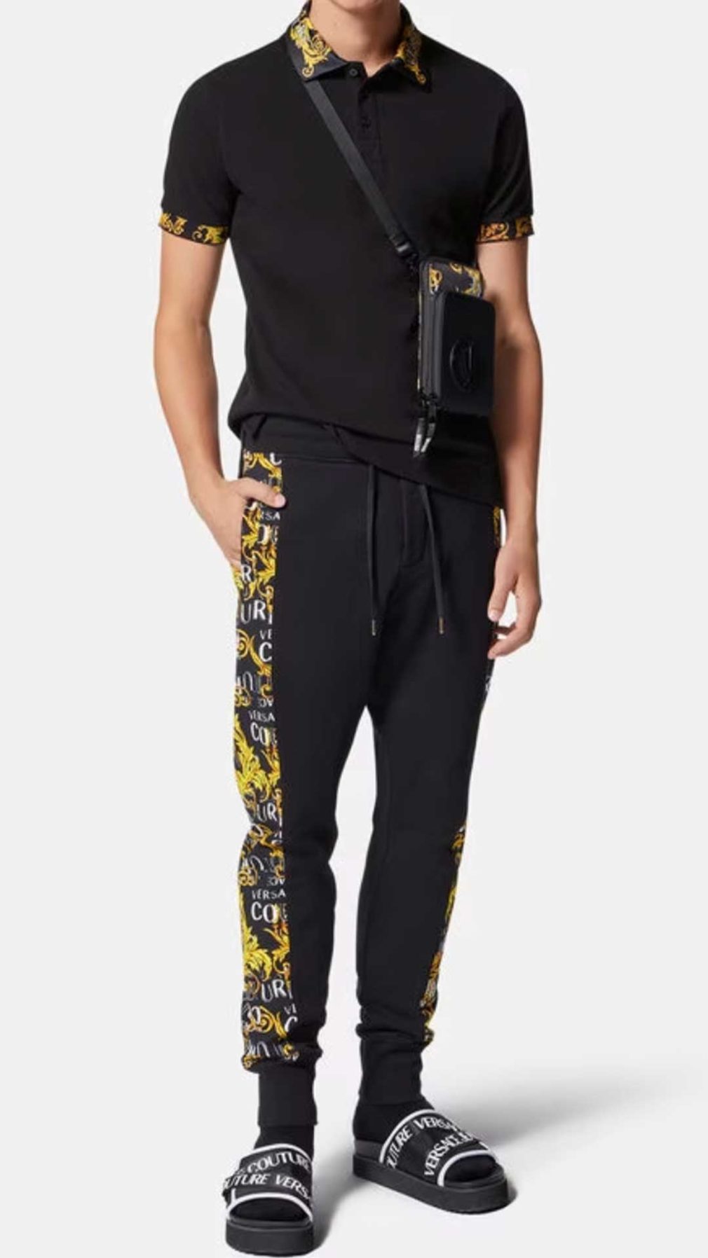 Polo Versace Jeans Couture de manga corta