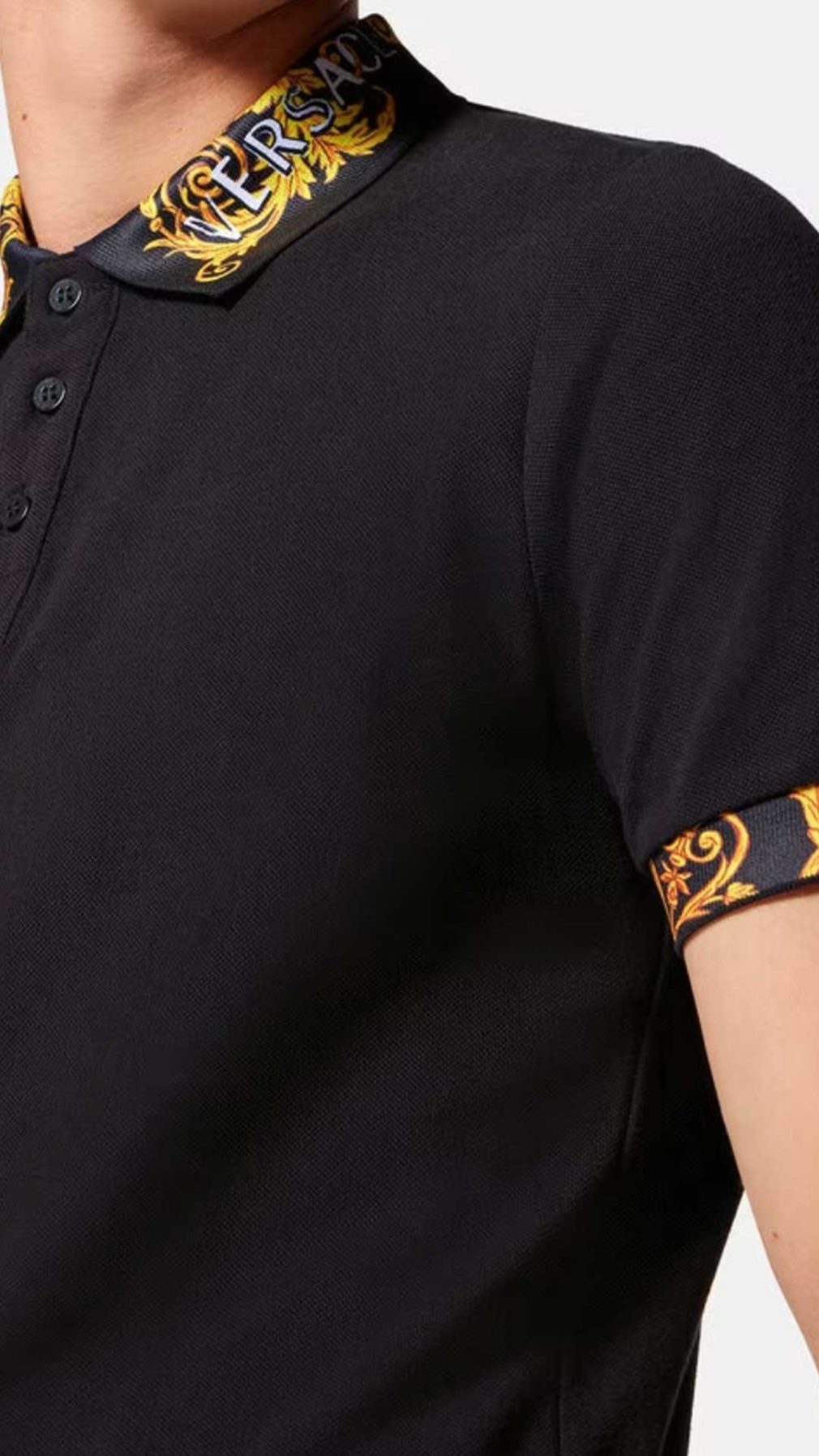 Polo Versace Jeans Couture de manga corta