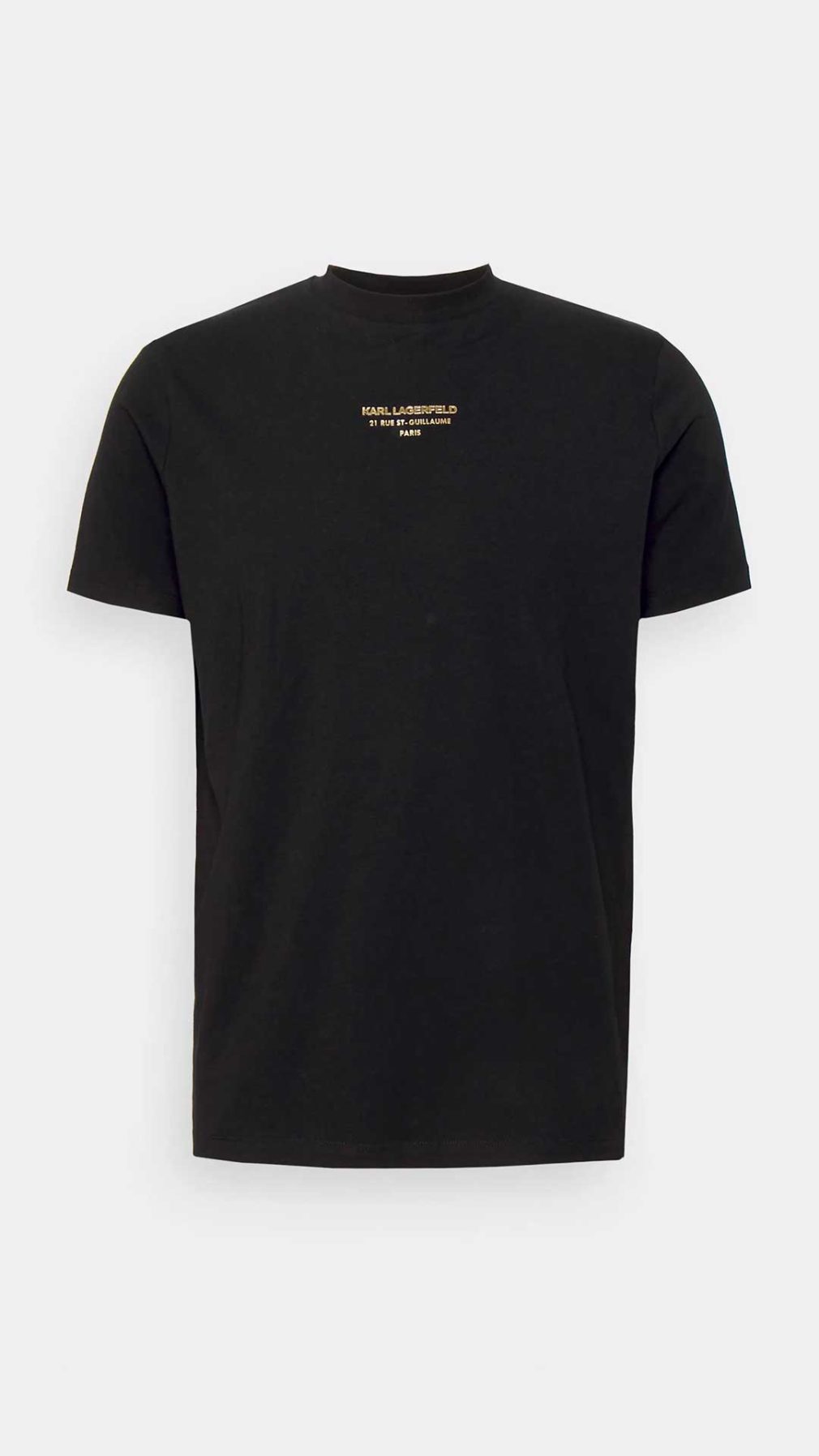 Camiseta Karl Lagerfeld con logotipo dorado