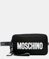 Bolso de mano Moschino con logotipo en relieve