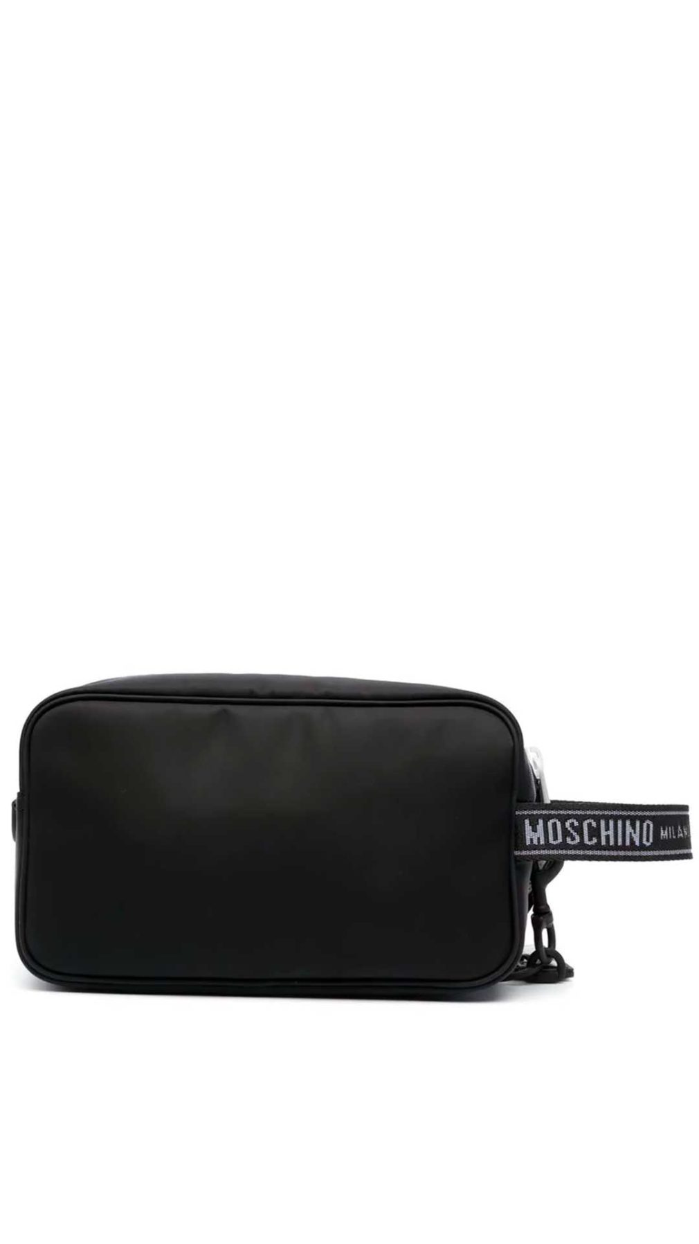 Bolso de mano Moschino con logotipo en relieve