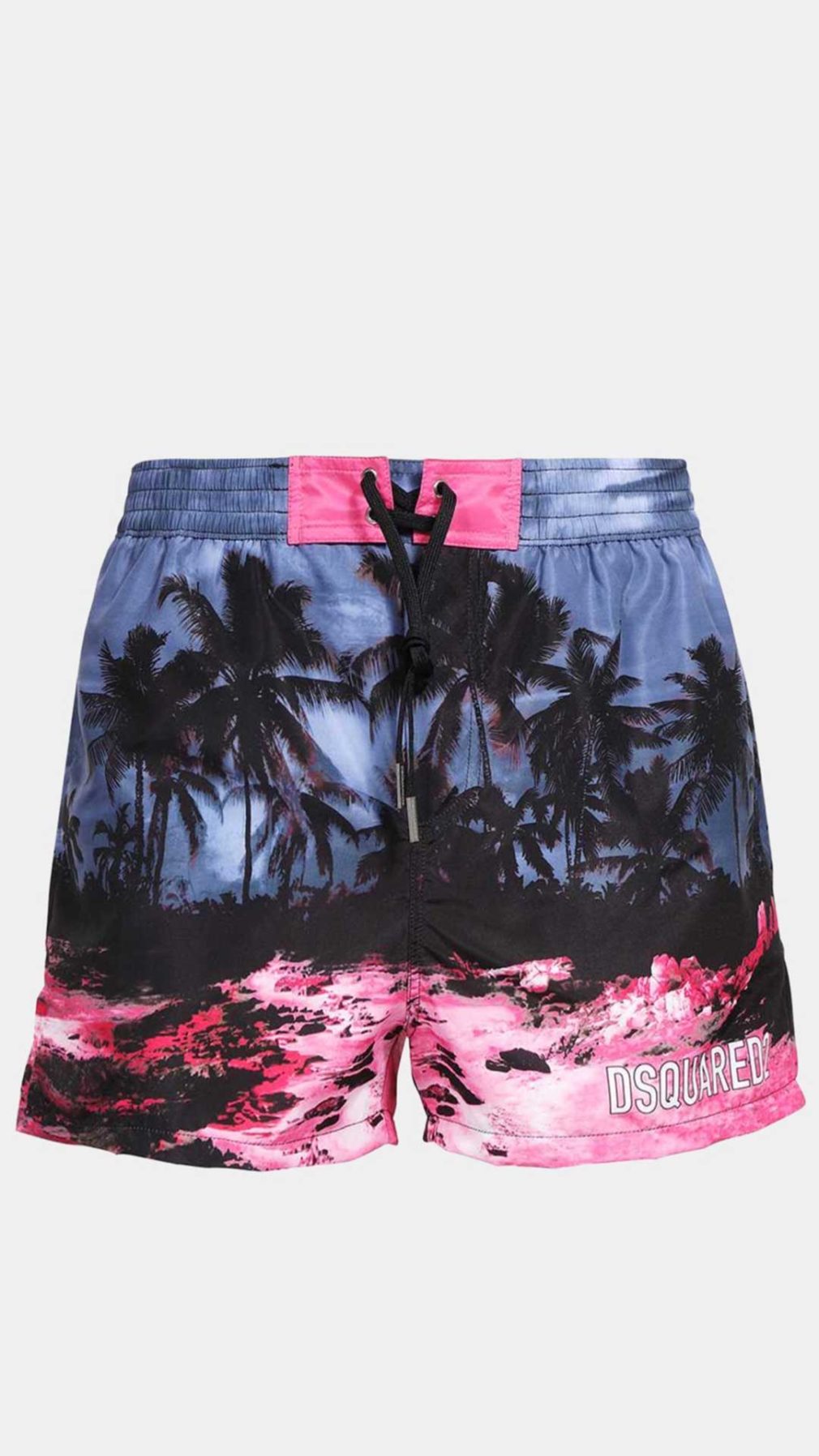 Bañador tipo bóxer Dsquared2 estampado tropical