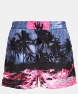 Bañador tipo bóxer Dsquared2 estampado tropical
