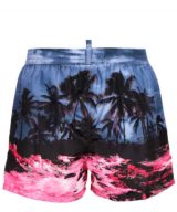 Bañador tipo bóxer Dsquared2 estampado tropical