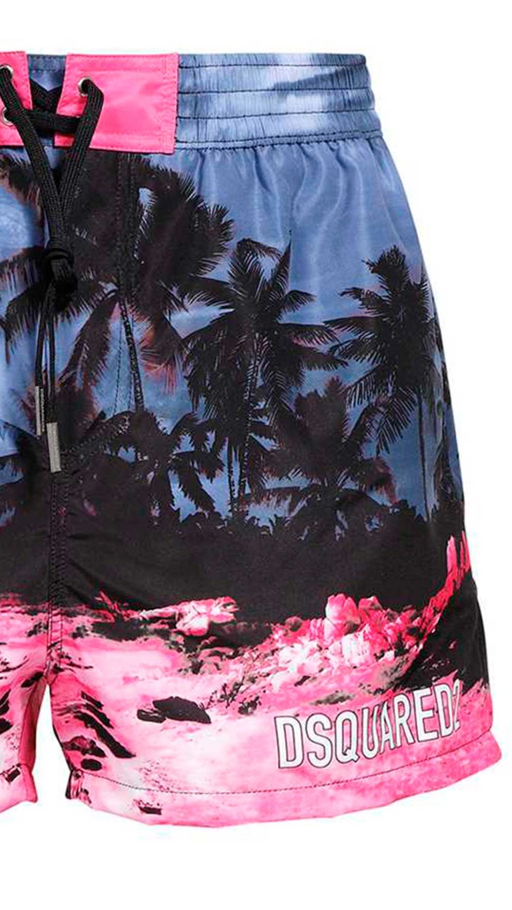 Bañador tipo bóxer Dsquared2 estampado tropical