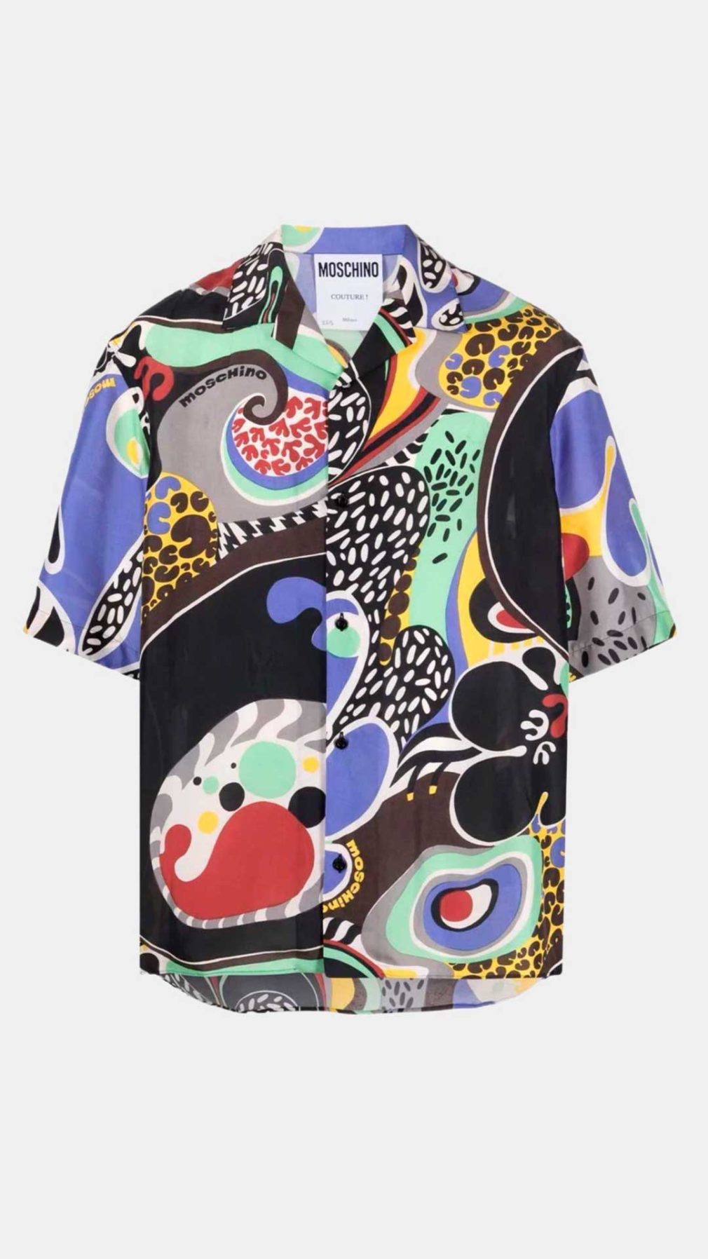 Camisa Cuban Moschino con motivo gráfico