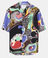 Camisa Cuban Moschino con motivo gráfico
