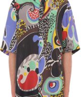 Camisa Cuban Moschino con motivo gráfico