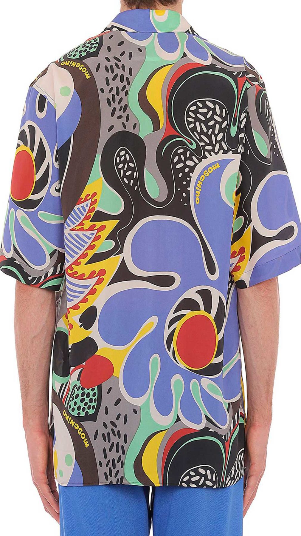 Camisa Cuban Moschino con motivo gráfico