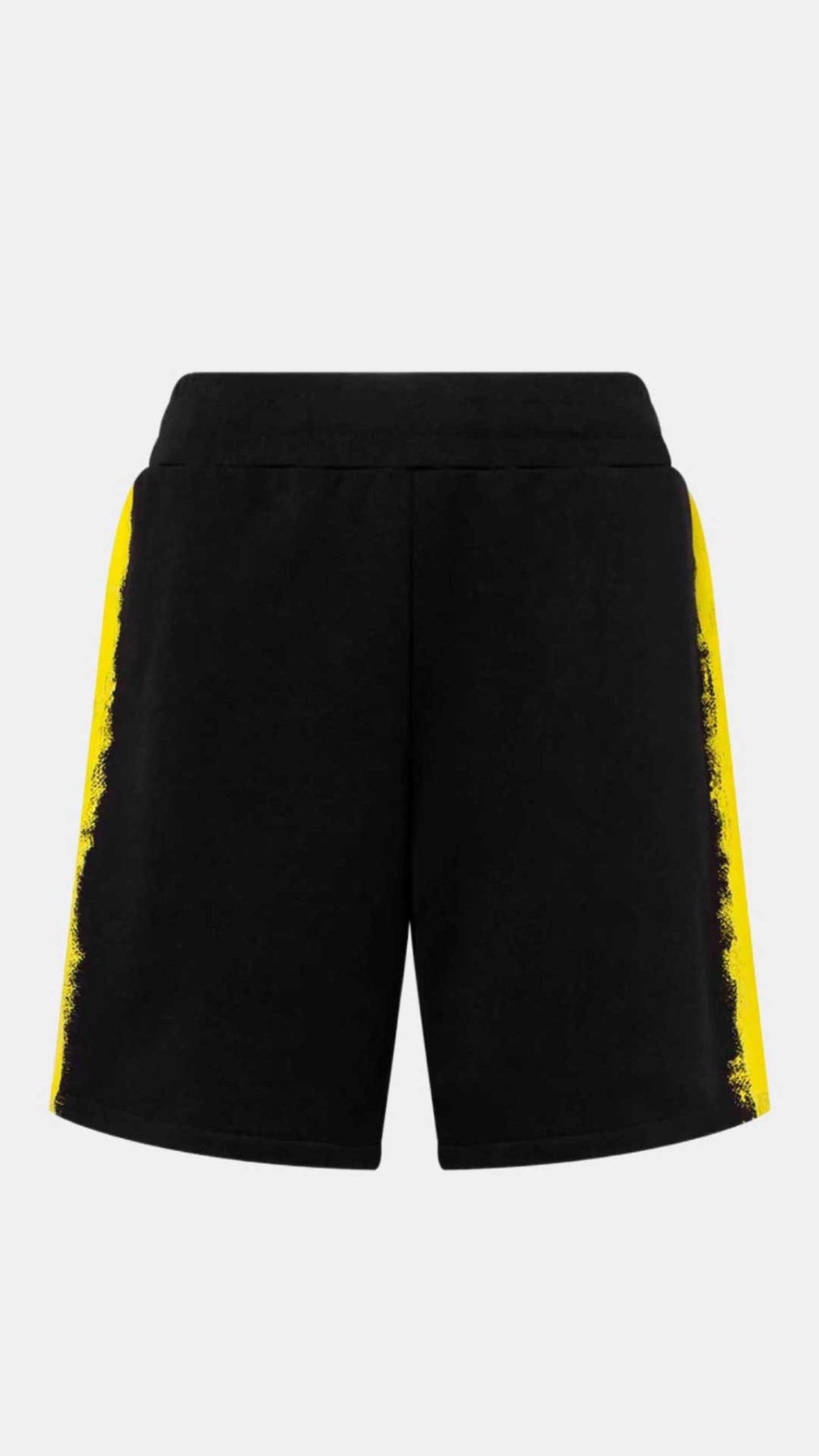 Pantalón corto Moschino bandas laterales con efecto pintado a mano.
