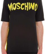 Camiseta Moschino con logo estampado de efecto pintado a mano