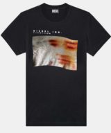 Camiseta Diesel con grafico cara borrosa