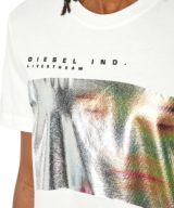 Camiseta Diesel con fotografía de una cara borrosa