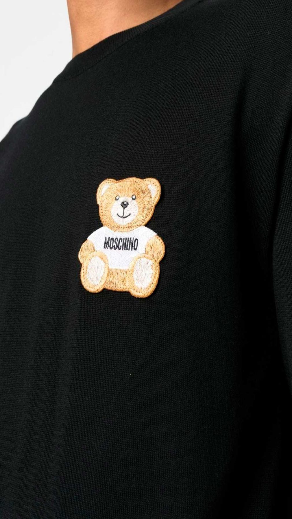 Jersey Moschino con parche Teddy Bear