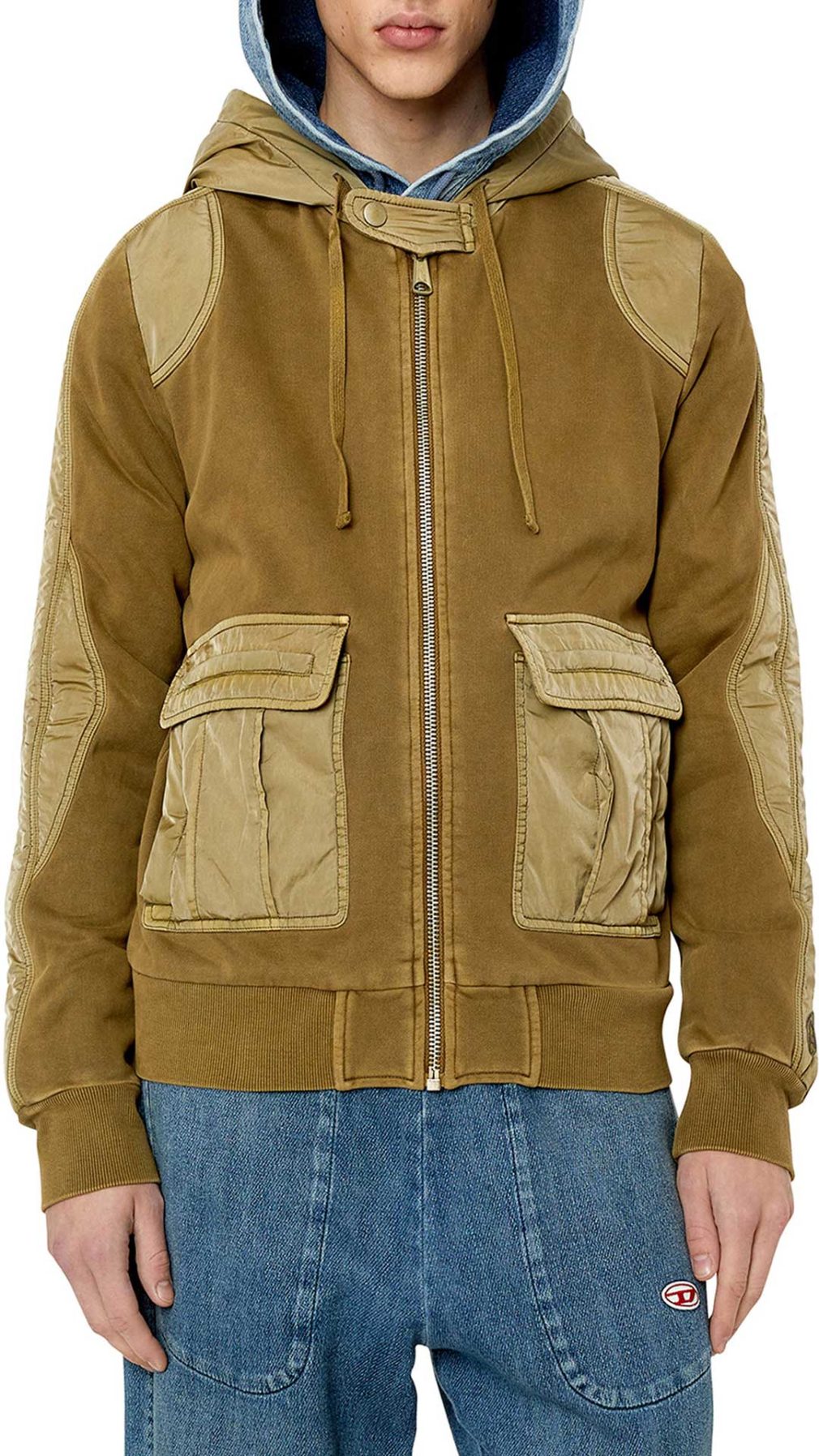 Chaqueta deportiva Diesel con capucha
