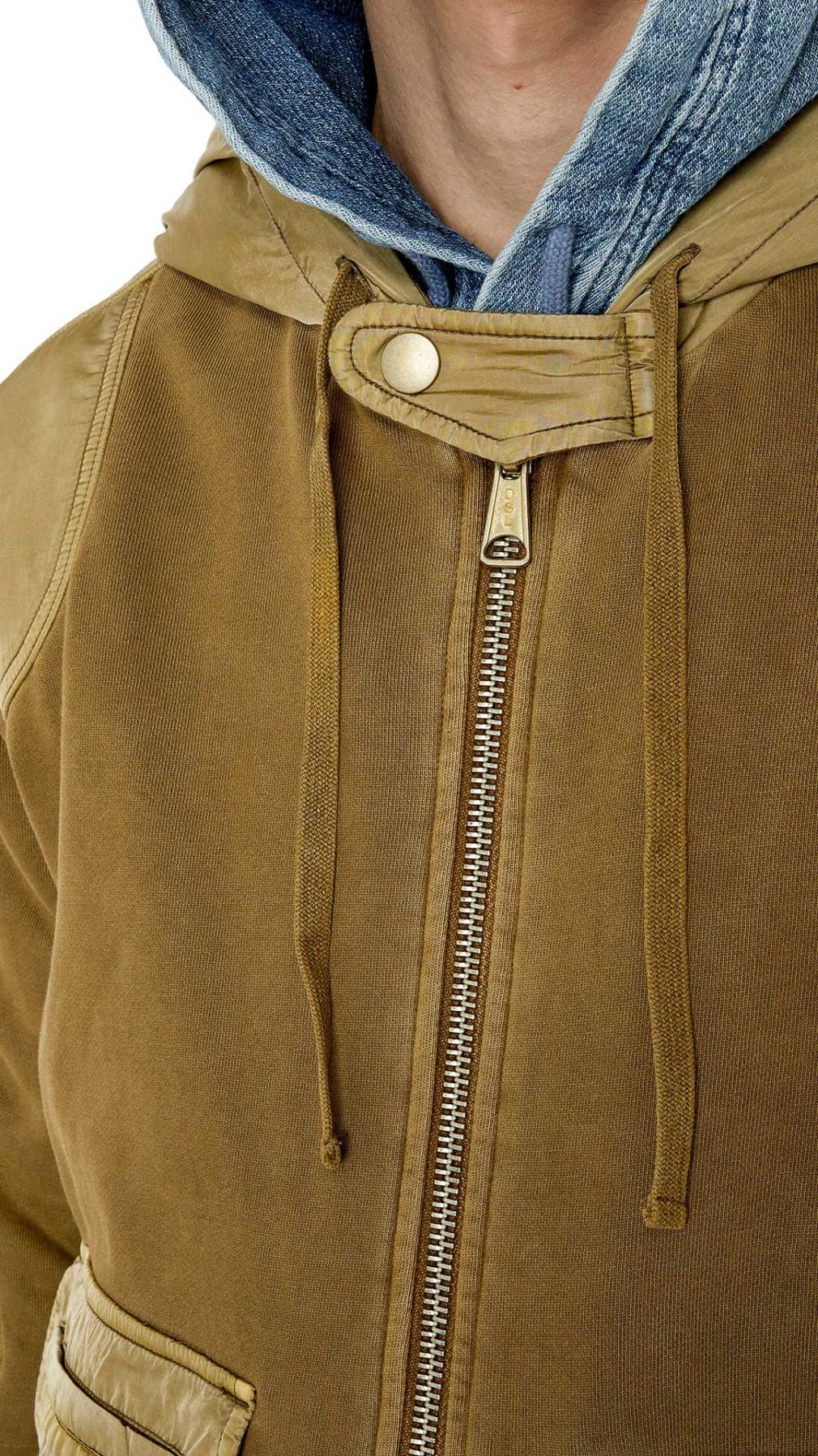Chaqueta deportiva Diesel con capucha