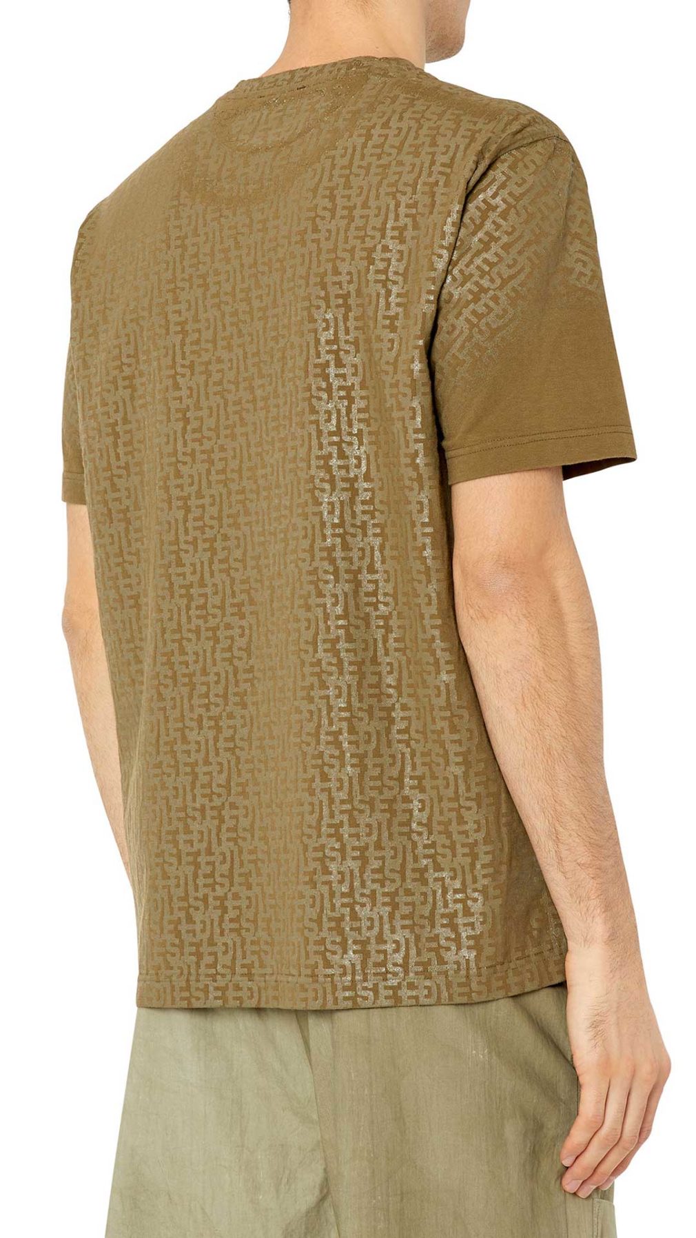 Camiseta con estampado de goma monogram Diesel