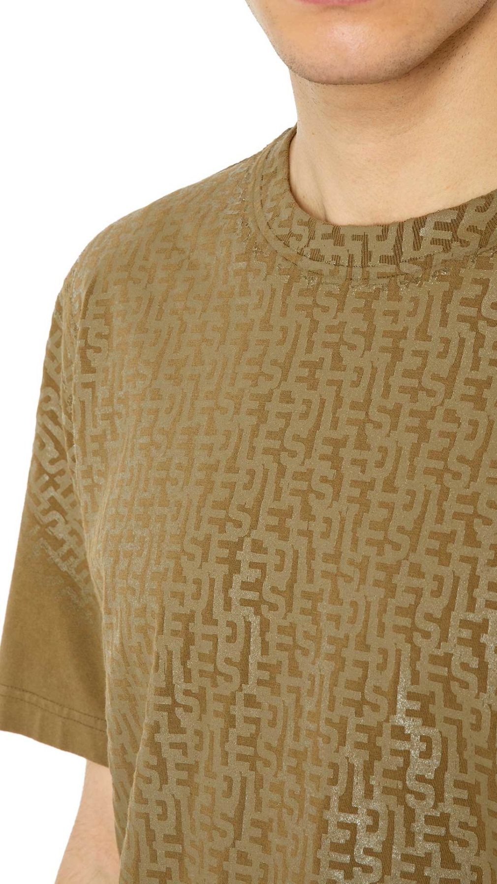 Camiseta con estampado de goma monogram Diesel