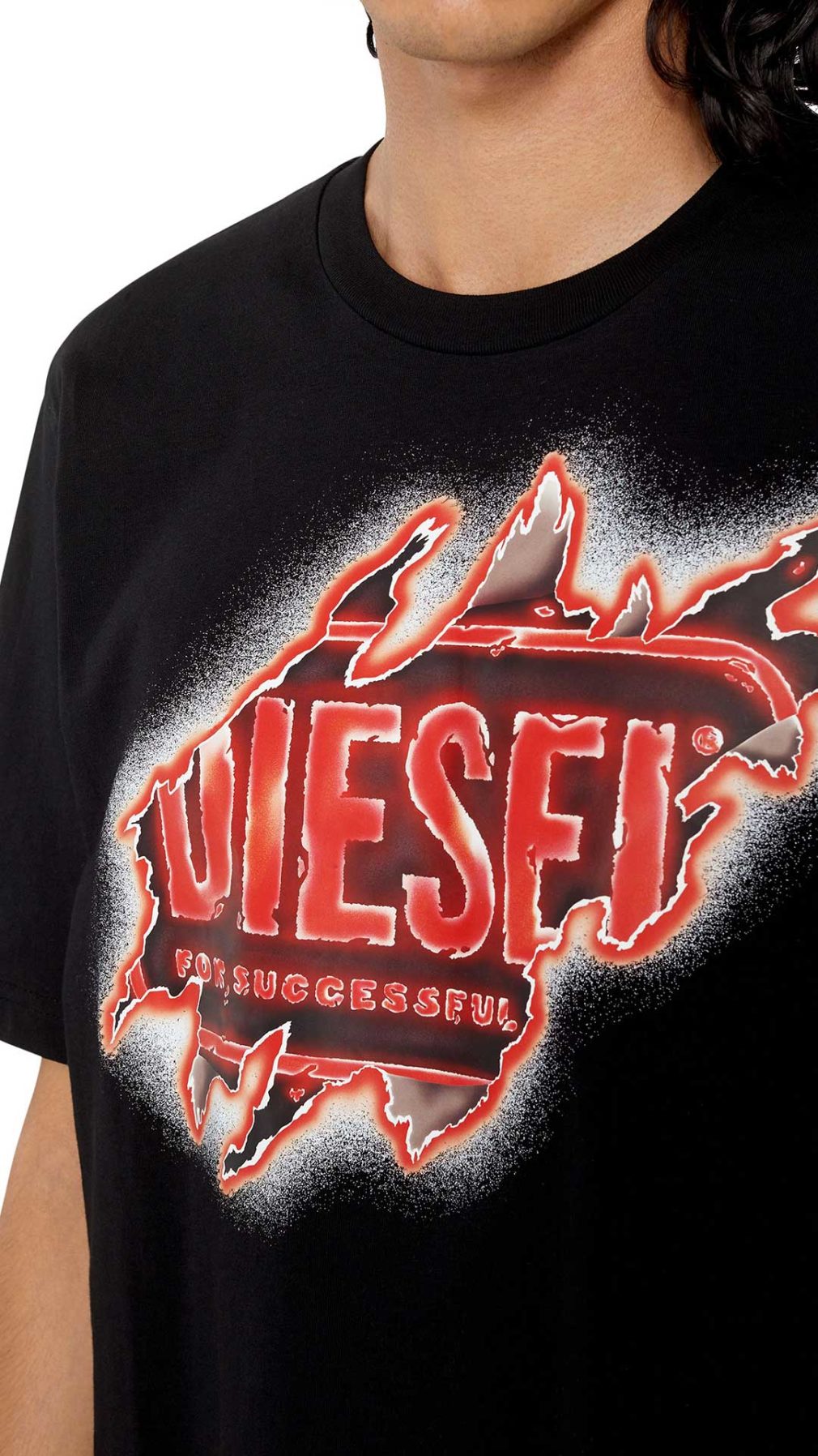 Camiseta Diesel con estampado gráfico del logotipo
