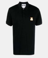 Polo Moschino con parche del logo Teddy Bear