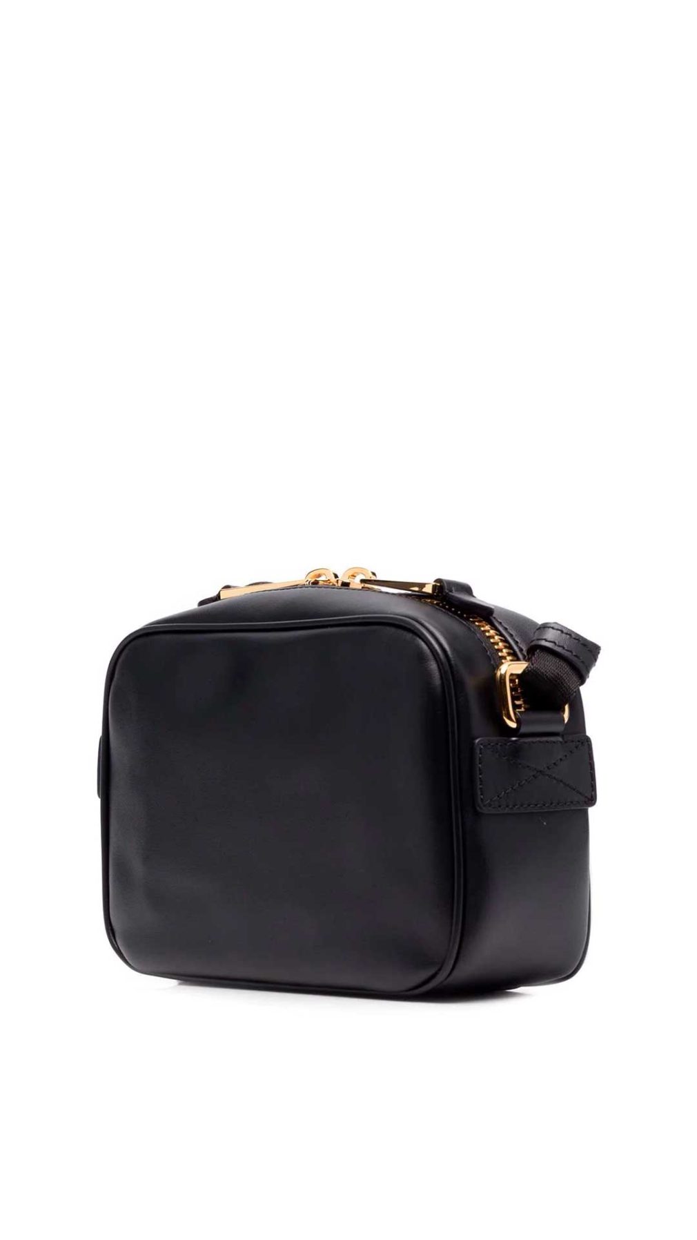 Bolso pequeño Moschino con logotipo en dorado