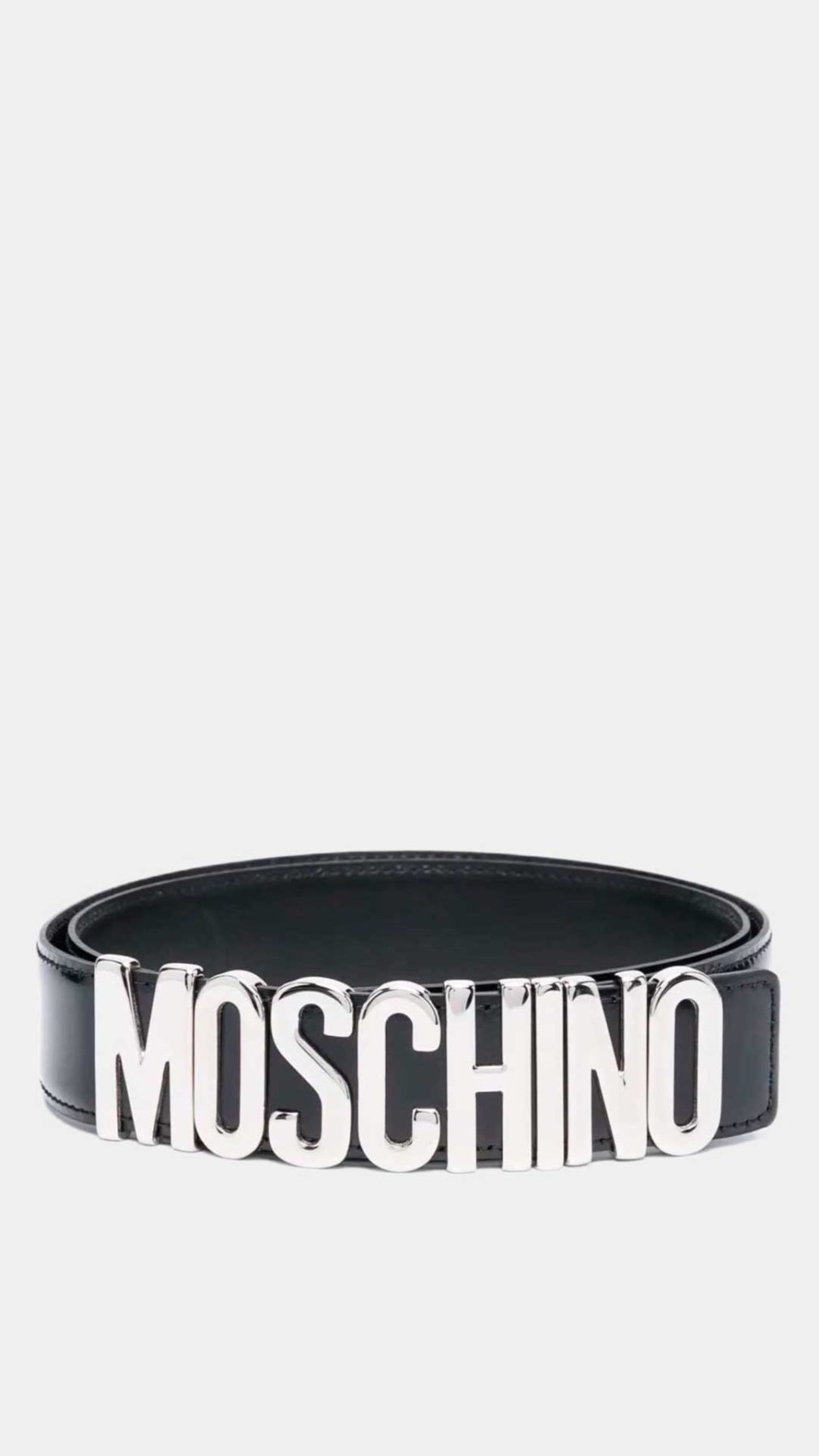 Cinturón Moschino con letras del logo
