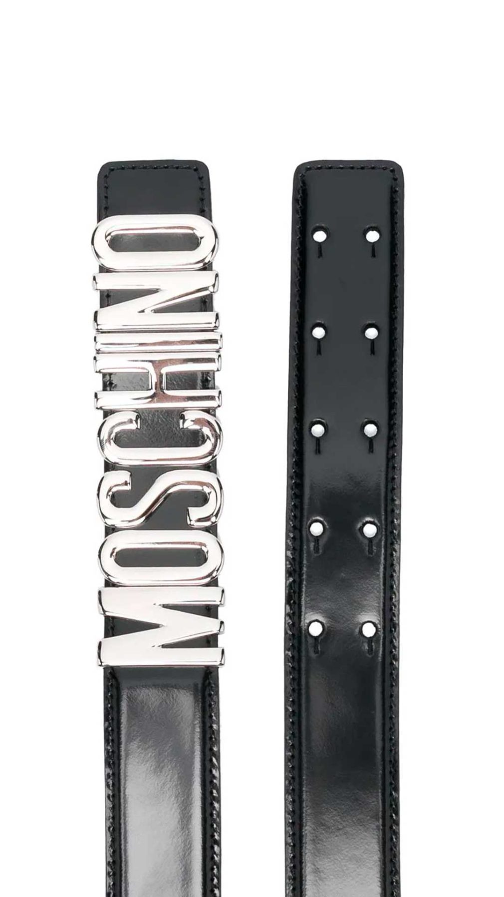 Cinturón Moschino con letras del logo