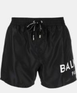 Bañador tipo bóxer de Balmain con logo estampado