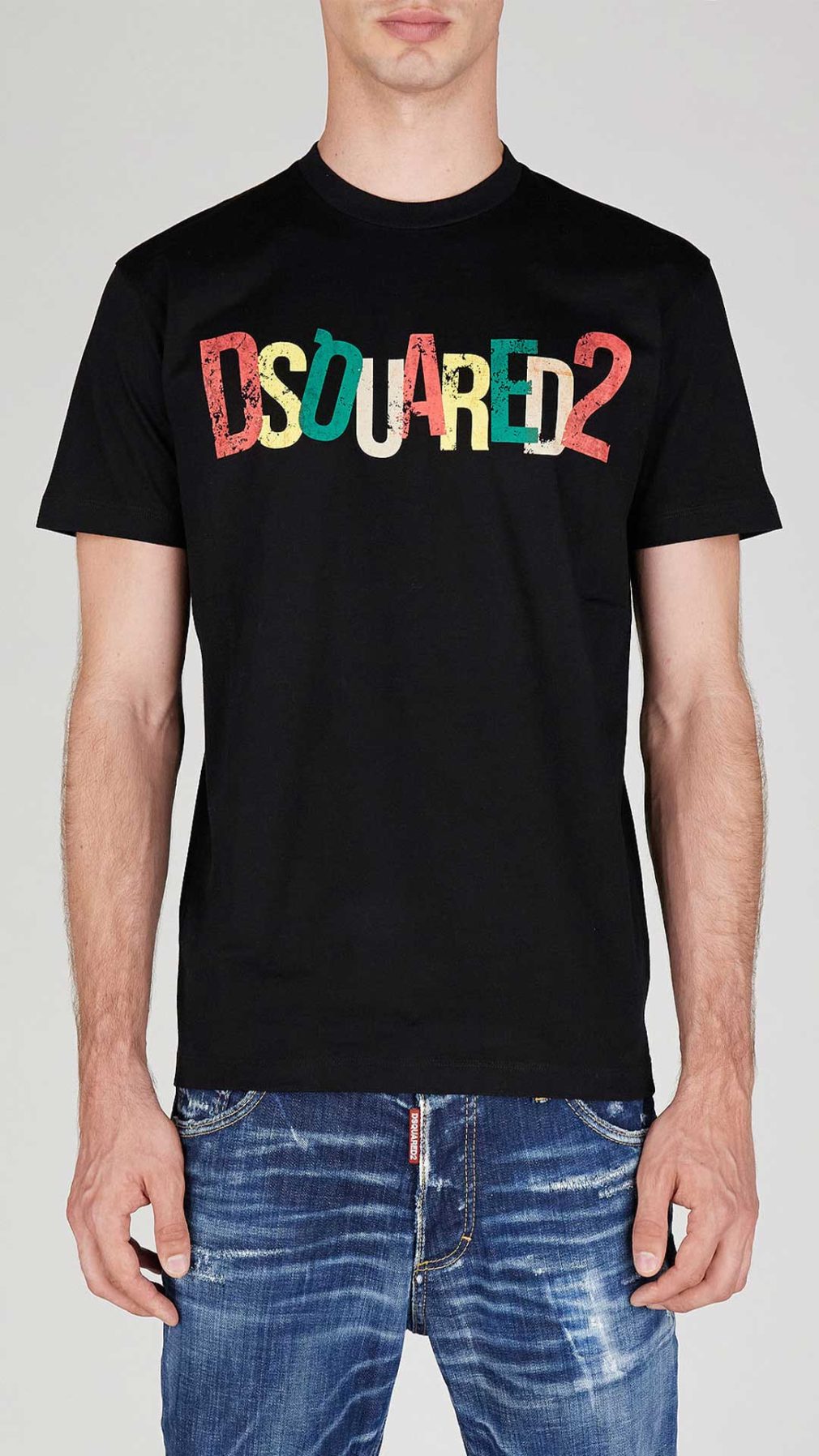 Camiseta Dsquared2 estampado multicolor del logo