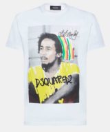 Camiseta Dsquared2 con estampado gráfico Bob Marley