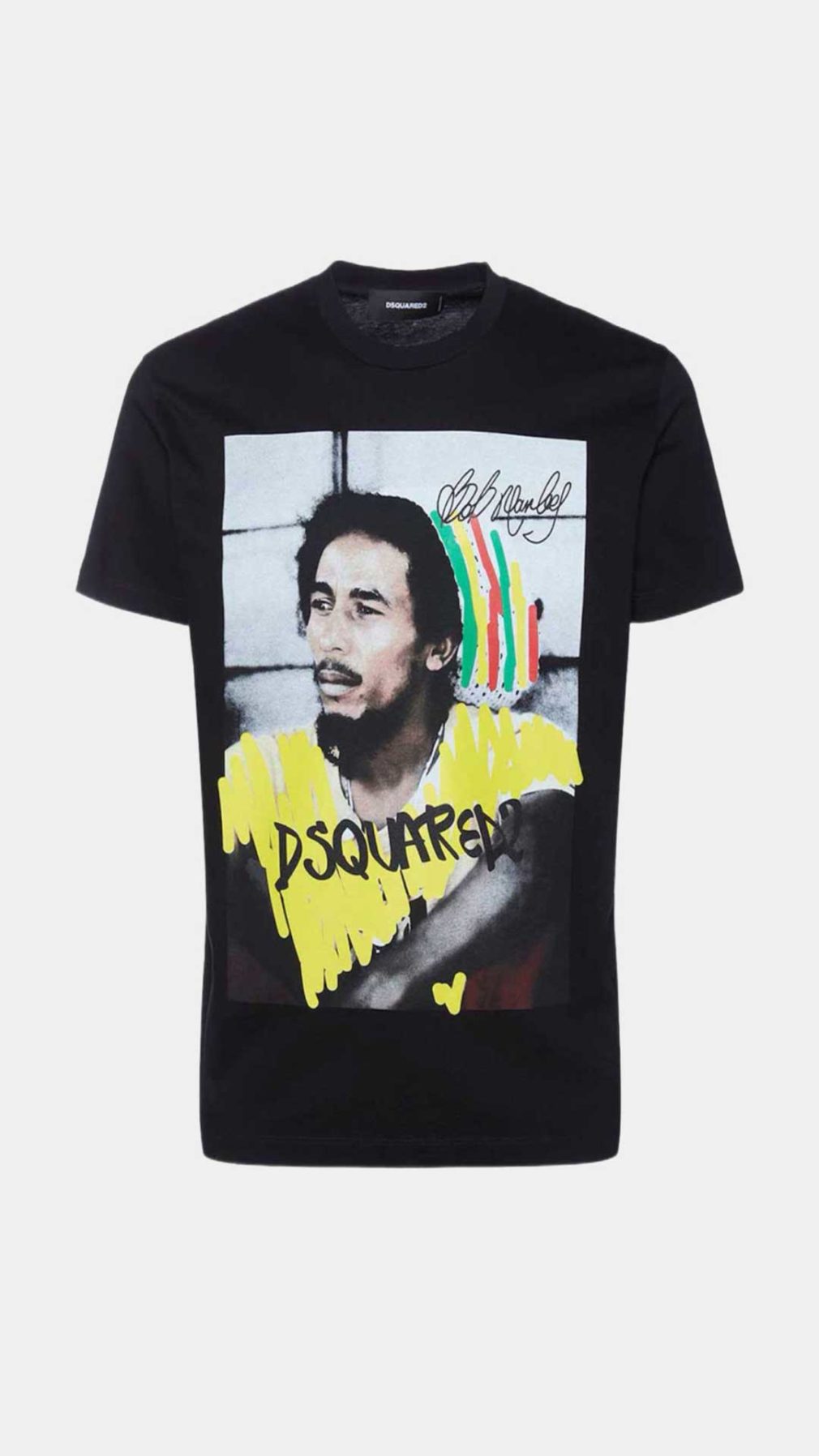 Camiseta Dsquared2 con estampado gráfico Bob Marley
