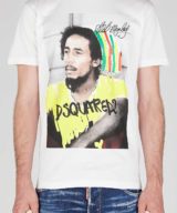 Camiseta Dsquared2 con estampado gráfico Bob Marley
