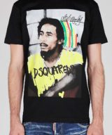 Camiseta Dsquared2 con estampado gráfico Bob Marley