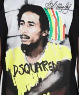 Camiseta Dsquared2 con estampado gráfico Bob Marley