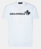 Camiseta Dsquared2 con logo y hoja Canadá