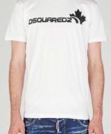 Camiseta Dsquared2 con logo y hoja Canadá