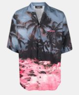 Camisa Cuba Dsquared2 con estampado tropical