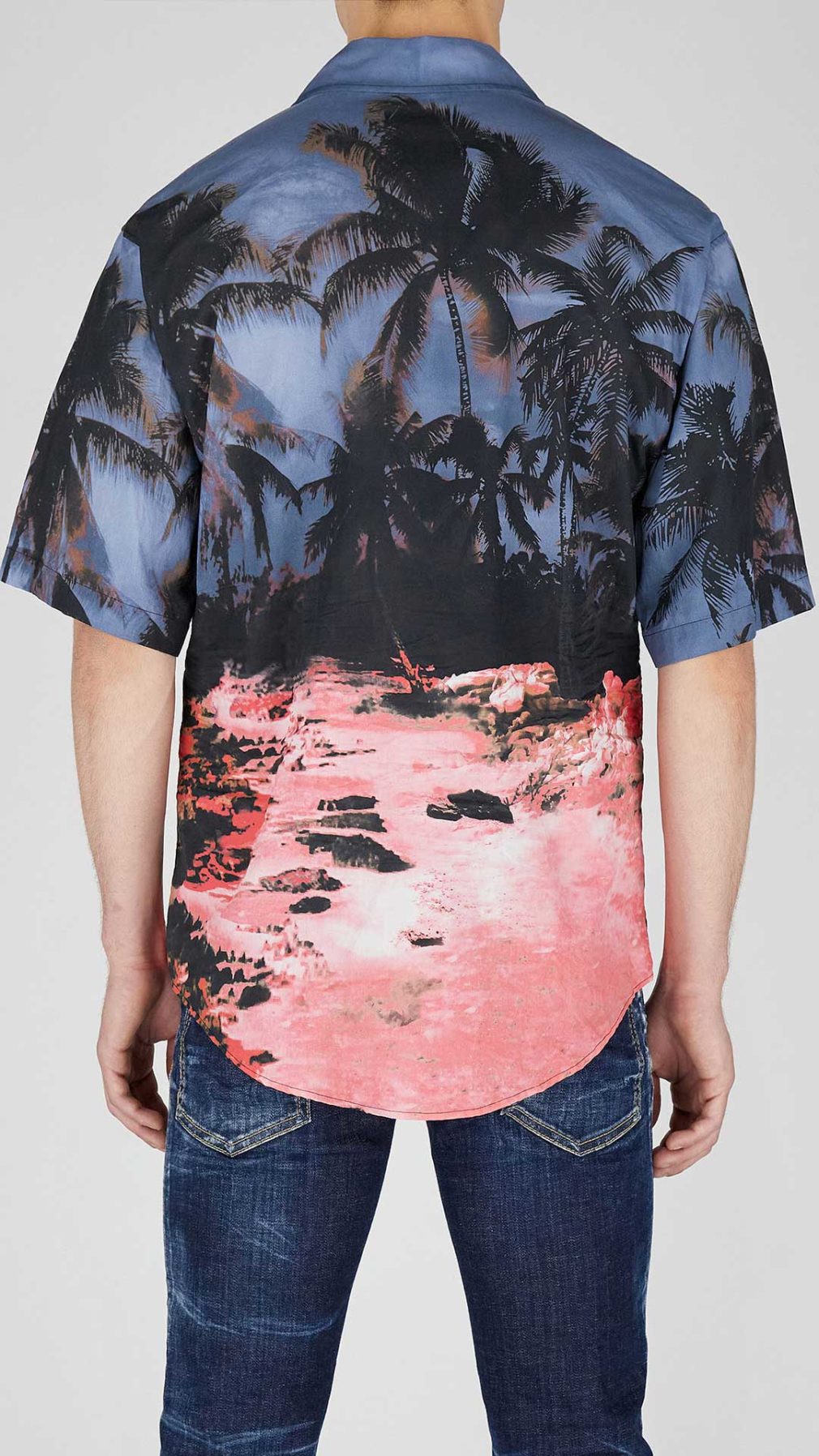 Camisa Cuba Dsquared2 con estampado tropical