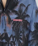 Camisa Cuba Dsquared2 con estampado tropical