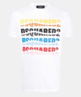 Camiseta Dsquared2 con logo multicolor