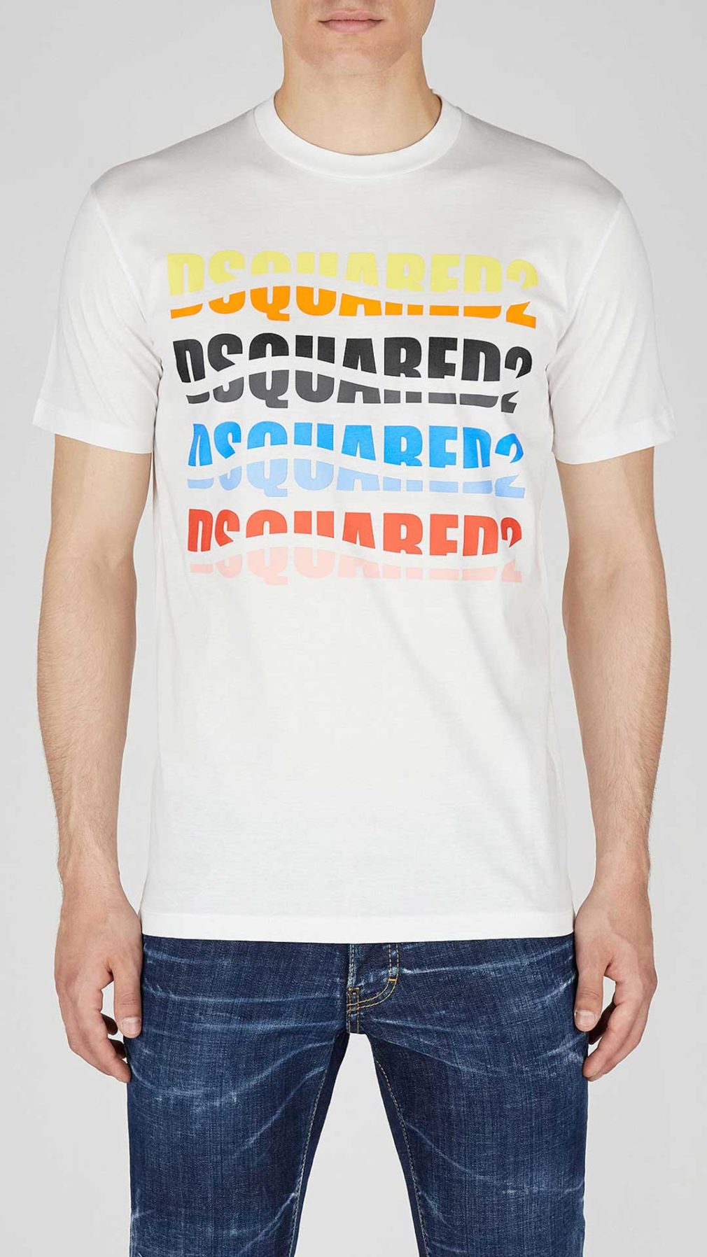 Camiseta Dsquared2 con logo multicolor