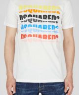 Camiseta Dsquared2 con logo multicolor