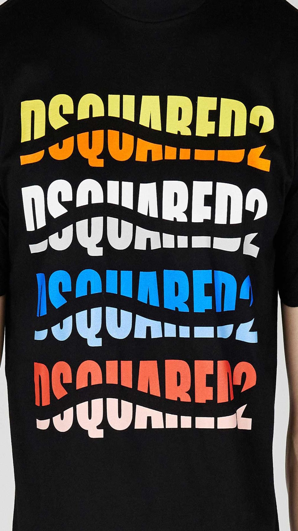 Camiseta Dsquared2 logo multicolor