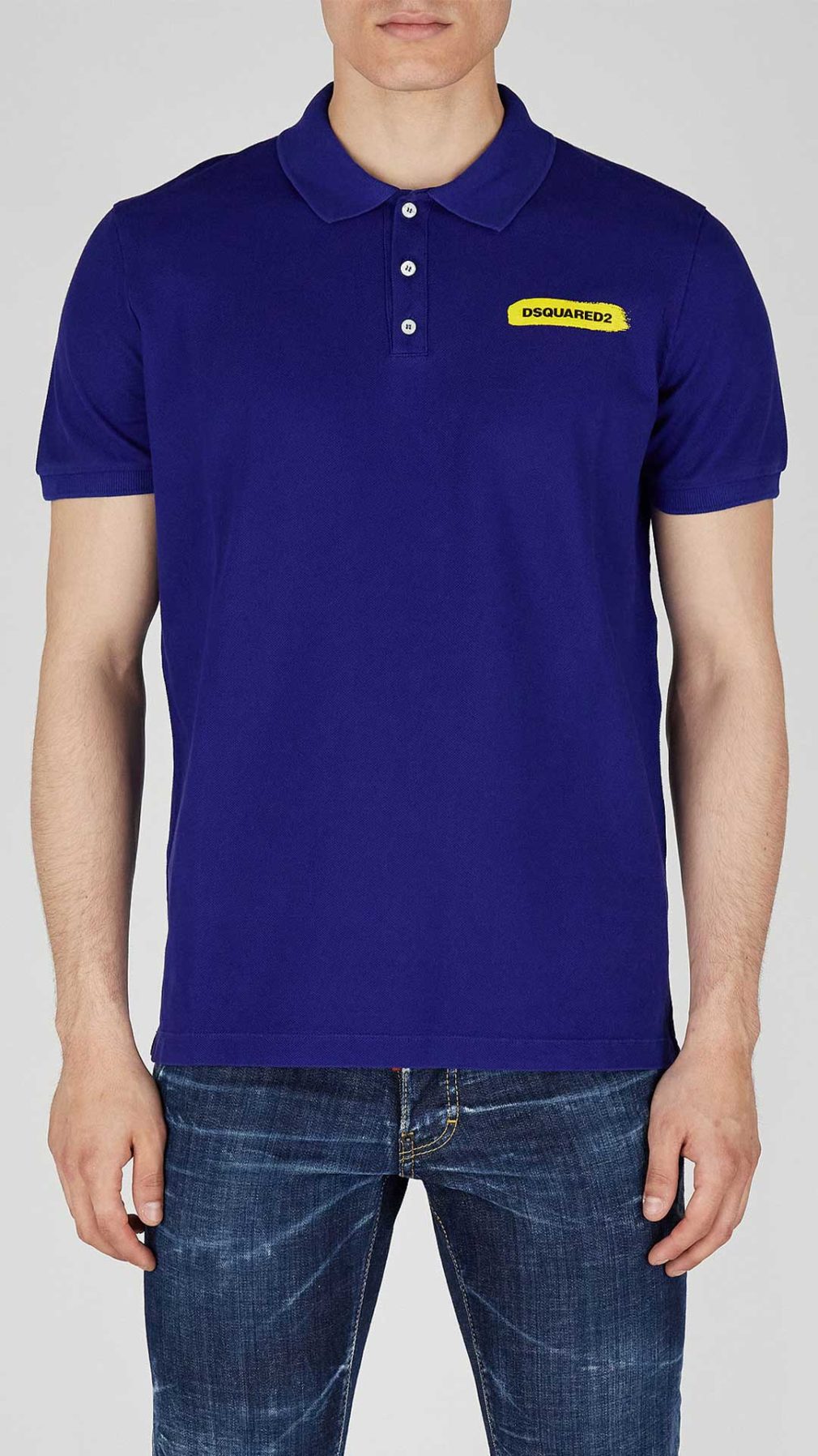 Polo Dsquared2 con logo estampado en el pecho