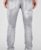 Jeans Skater Dsquared2 con salpicadura de pintura y cristal