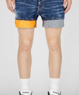 Jeans Marine corto Dsquared2 con logotipo estampado