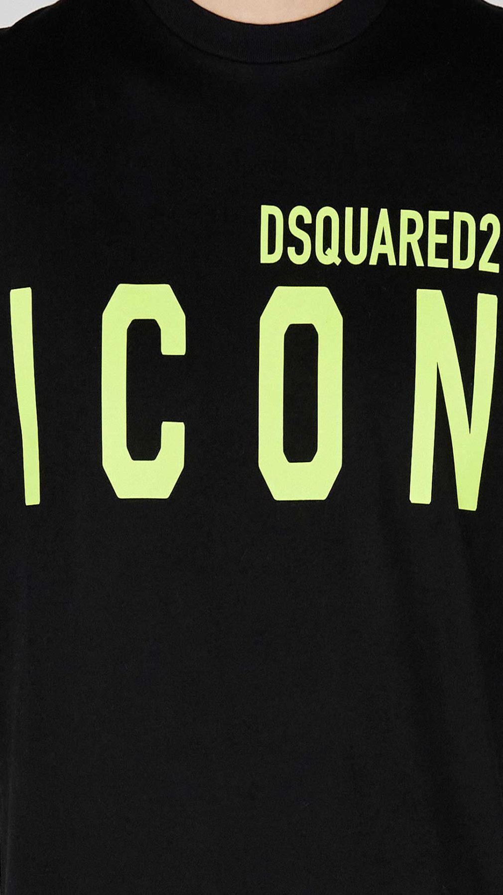 Camiseta Dsquared2 colección Icon logo en fluor