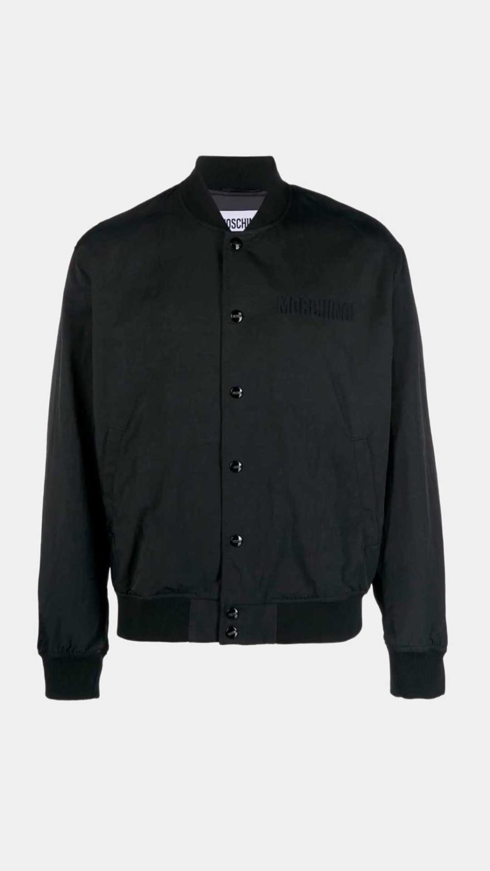 Chaqueta bomber Moschino con logotipo en relieve
