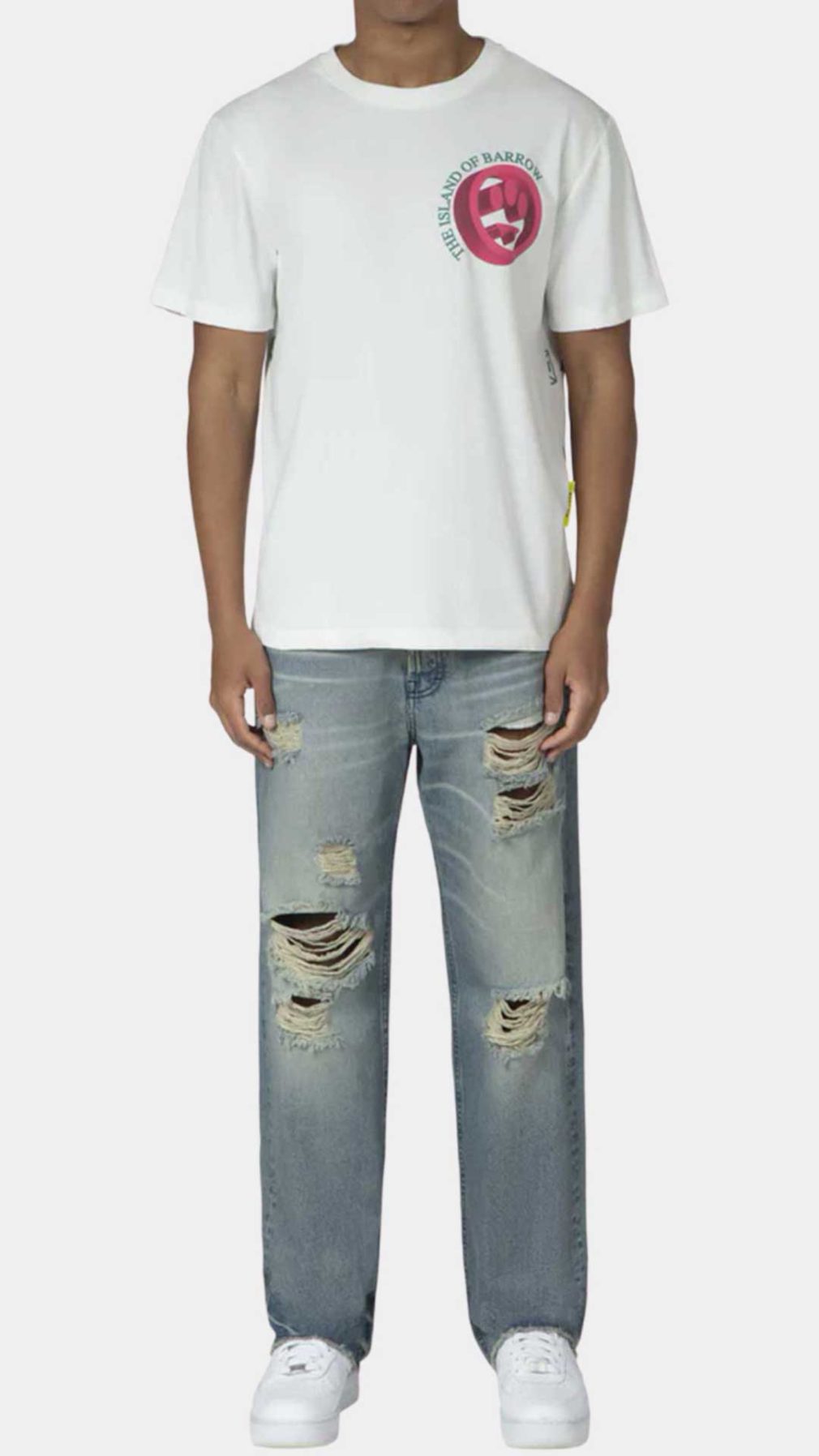 Camiseta Barrow blanca con estampado