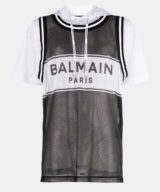 Camiseta Balmain con capucha y logo